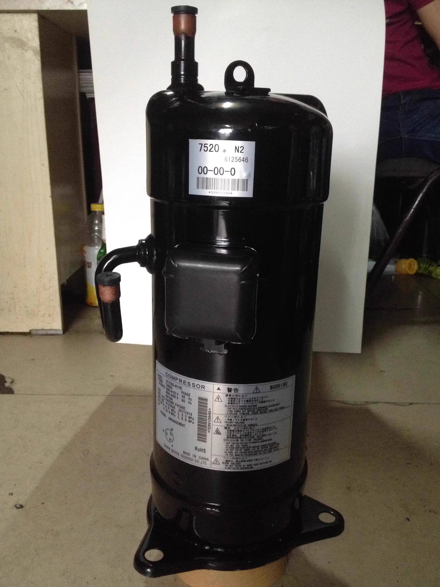 Original Best-Selling 5HP Dai-kin JT160GABTAL K 3PH 220V/60Hz Scroll Compressor for Air Conditioning and Refrigeration