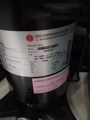Original New Mitsubishi AN66YQNMT R410A Refrigerant 3-phase 50/60Hz Scroll Compressor for Air Conditioning Refrigeration