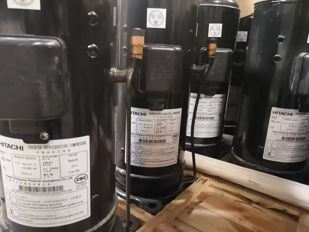 Original New Hita-chi E655DH-65D2YG R410A Inverter Scroll Compressor for Air Conditioning Refrigeration and Heat Pump