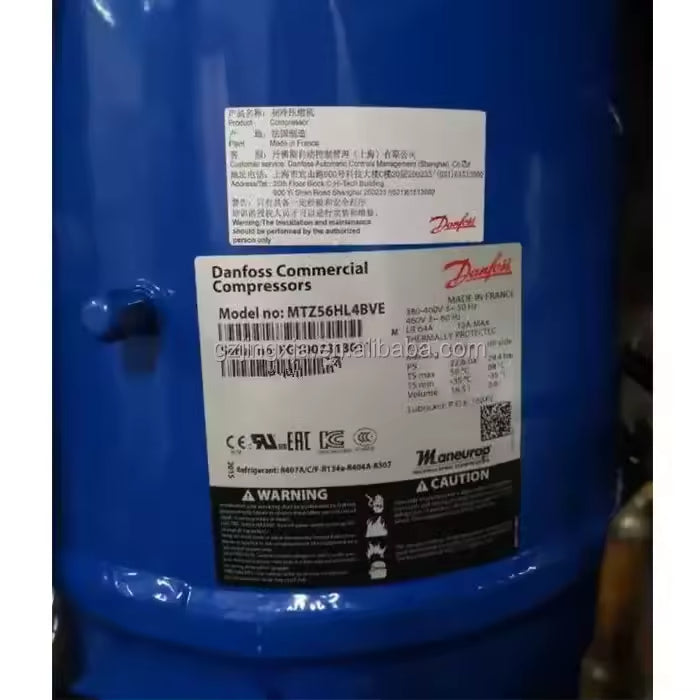 Originarl New Danfos s Hermetic Compressor MT28JE4AVE MT28JE4AVE MTZ28JE4AVE MT32JF4DVE Piston Compressor for air Conditioning