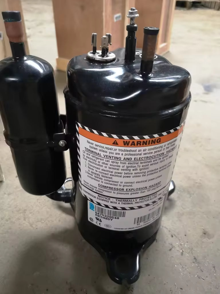 Original Tecumseh TRH88XA4-K 3PH 200V Rotary Compressor for Air Conditioning and Cold Storage Applications