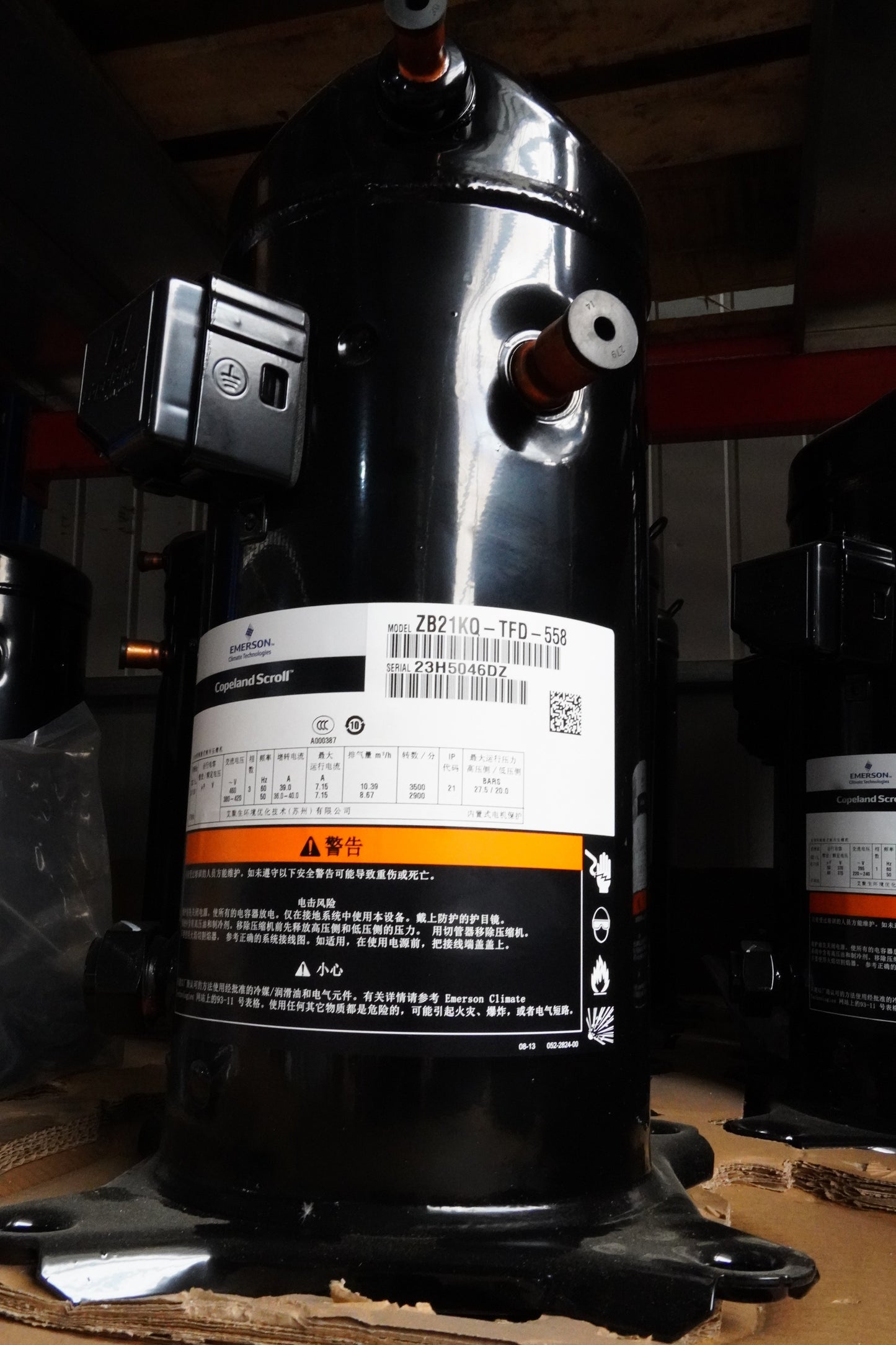 15 HP air Conditioning Refrigeration Compressor Copeland Used in Split air Conditioners, Unit Units and Chilled Water Systems
