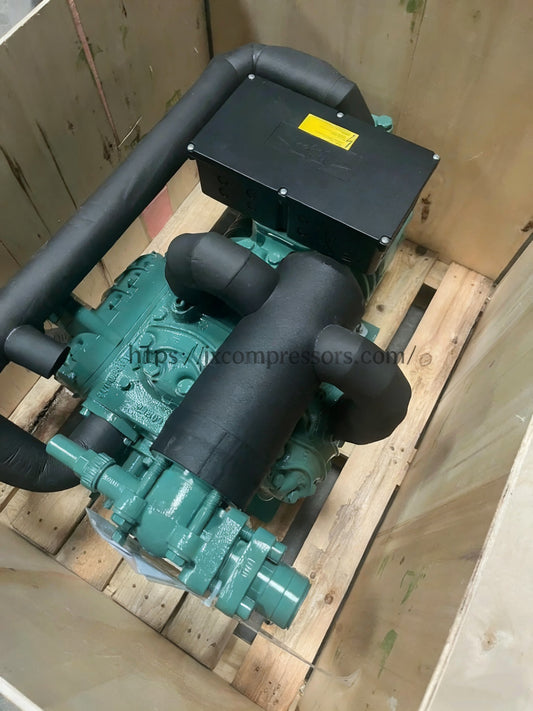 Bitzer S4G-12.2Y 4-Cylinder Two-stage Semi-Hermetic Compressor, 42–51 m³/h, Industrial Refrigeration