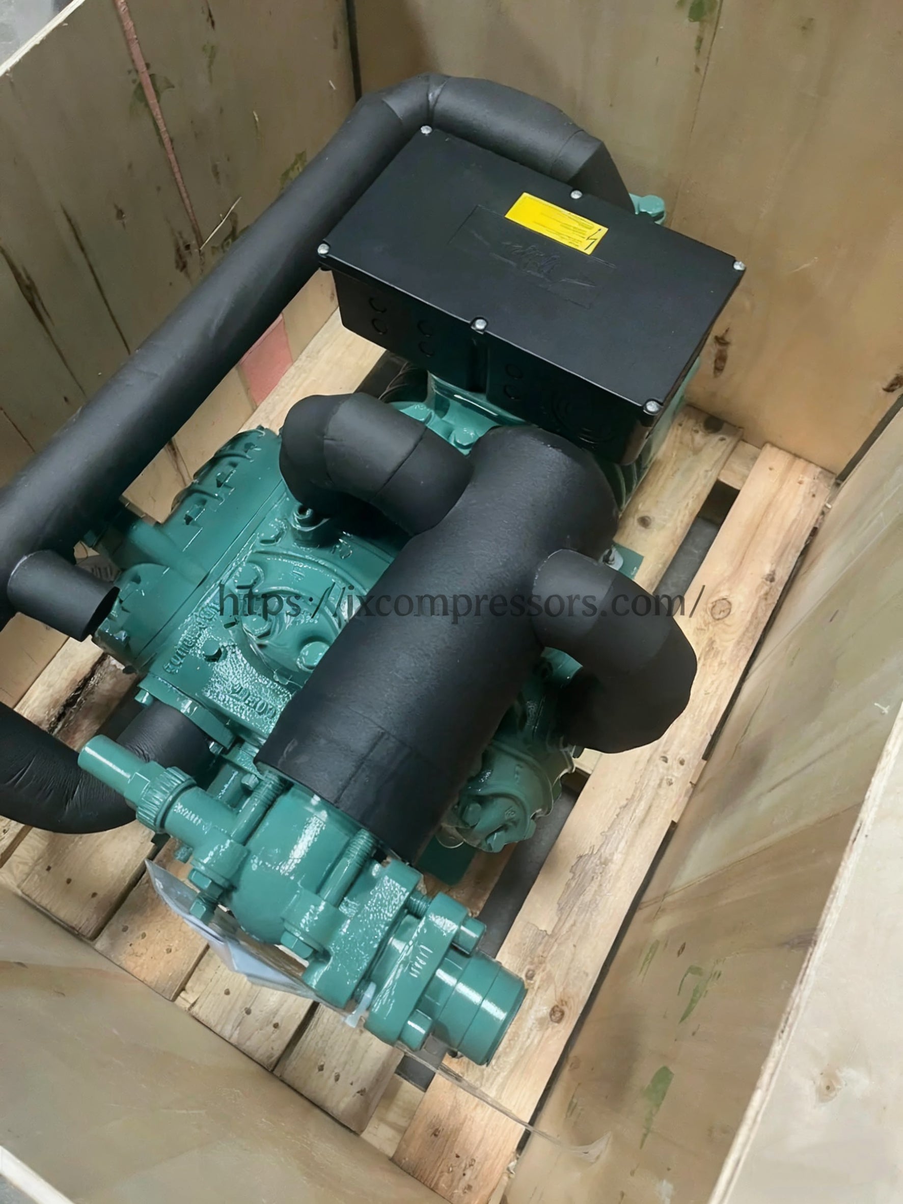 High-Quality New Bitzer S6H-20.2Y-40P 6-Cylinder Two-stage Semi-Hermetic Compressor, 74–89 m³/h, Industrial Refrigeration - JX Refrigeration Equipment