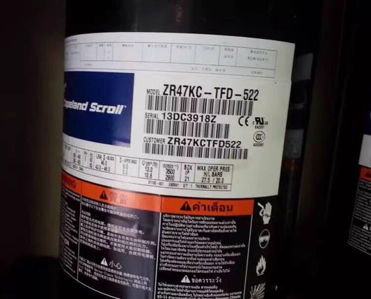 4HP Hermetic Compressors R407C 380V Emerson ZR47KC-TFD-522 R47KC-PFJ-522 ZR47KCE-TFD-522 Scroll Compressor for Ac