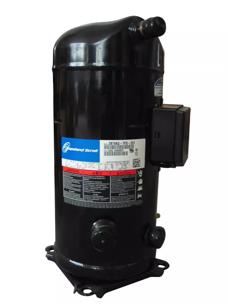 ZW125KSE-TFP 9HP Scroll AC Compressor | 102000 BTU/HR | R22/R407C | Reliable Replacement for Commercial HVAC Units - JX Refrigeration Equipment