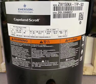 ZW126HSP-PFS ZW126HSP-TFP Scroll Compressor 61600–63000 BTU R410A High Efficiency 1-220V 3-380V - JX Refrigeration Equipment