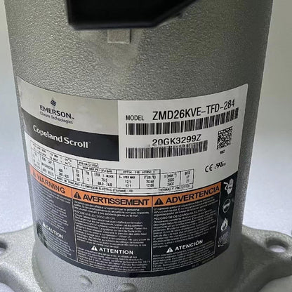 Best Price for Copeland ZMD26KVE-TFD-284 Compressor Optimized for Refrigerator & Freezer Applications - JX Refrigeration Equipment