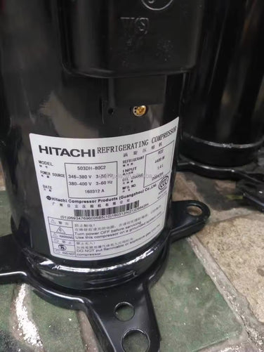New Arrival HITACH I 14HP 380V DC Inverter Refrigeration Compressor CA80KHDC-D1K2 DA65PHD-D1YE2 R410A for Heat Pump - JX Refrigeration Equipment