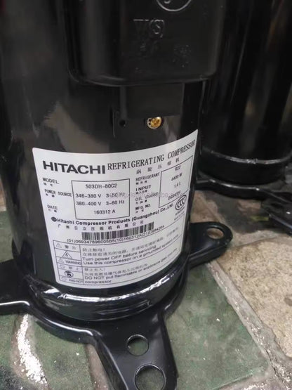 New Arrival HITACH I 14HP 380V DC Inverter Refrigeration Compressor CA80KHDC-D1K2 DA65PHD-D1YE2 R410A for Heat Pump - JX Refrigeration Equipment