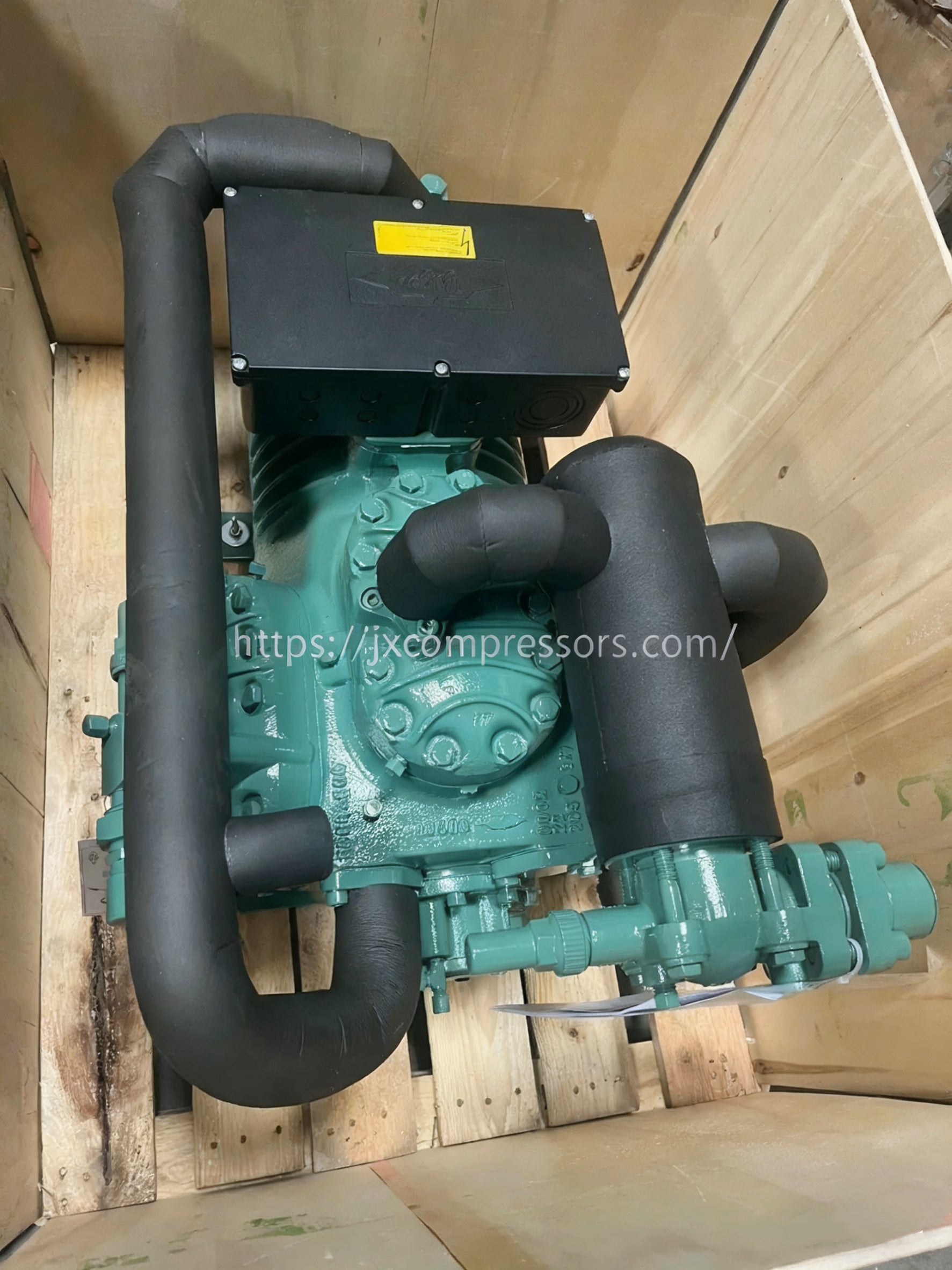 High-Quality New Bitzer S6H-20.2Y-40P 6-Cylinder Two-stage Semi-Hermetic Compressor, 74–89 m³/h, Industrial Refrigeration - JX Refrigeration Equipment