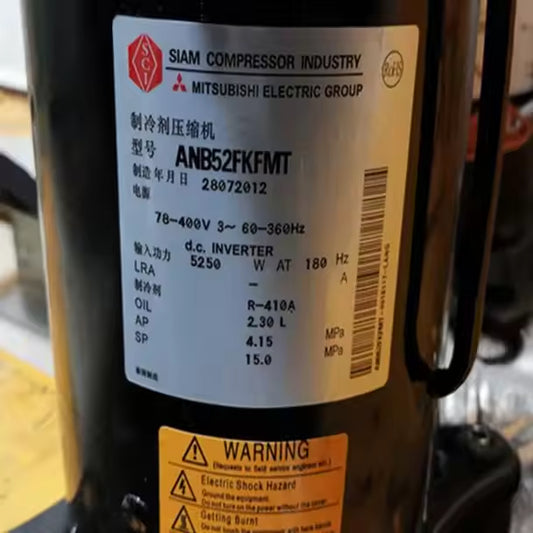 Original New Mitsubishi ANB42FCGMT ANB42FBEMT R-410A DC Inverter Scroll Compressor for Air Conditioning and Refrigeration