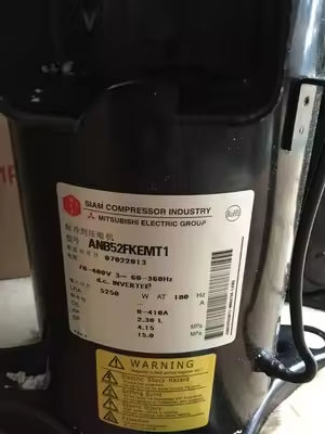 Original New Mitsubishi ANB42FCGMT ANB42FBEMT R-410A DC Inverter Scroll Compressor for Air Conditioning and Refrigeration - JX Refrigeration Equipment