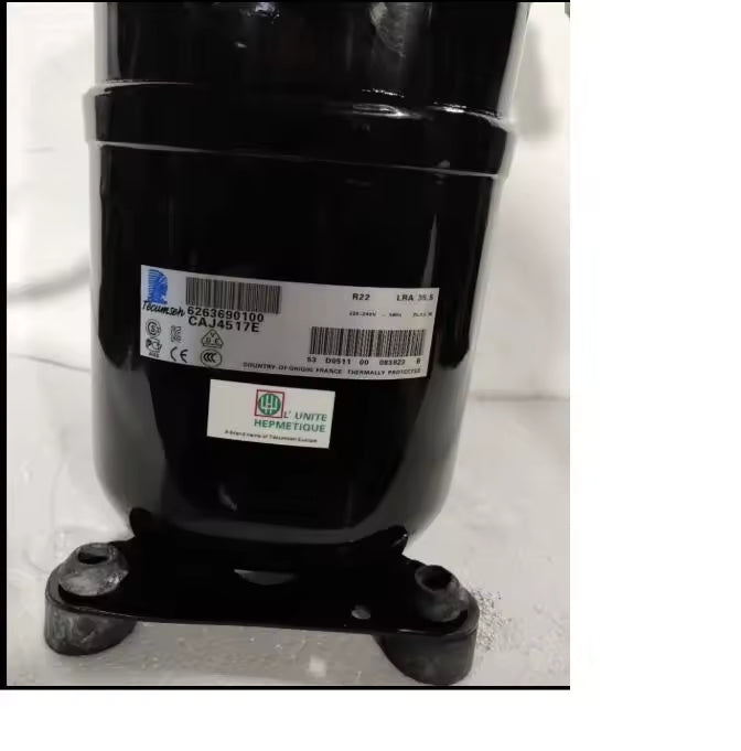 Original New 1.25HP Tecumseh CAJ4517E 208-220V/50Hz R-22 Piston Compressor for Air Conditioning and Refrigeration