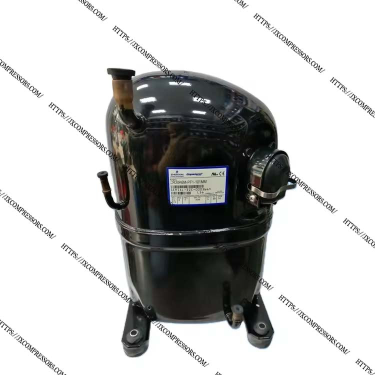 Copeland CR24K6-TF5 Hermetic Compressor 3 Phase 200/230V 24000 BTU R22 Commercial AC Compressor - JX Refrigeration Equipment