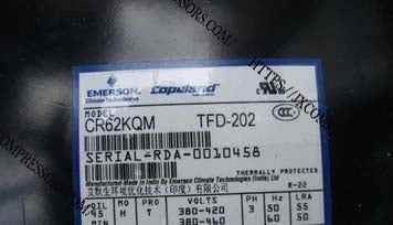 Copeland CR62KQM-TFD-202 3Phase 380/460V 61500 BTU R22 |High Temperature Scroll Compressor - JX Refrigeration Equipment