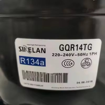 Original New SIKELAN GQR14TG R134a Refrigerant 220-240V/50Hz Piston Compressor for Refrigeration Equipments