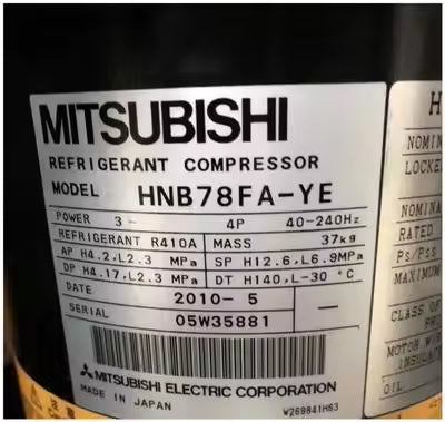 Original Mitsubishi HNB97FC-YE-C HNB84FC-YE-C-MS HNB78FC-YEHC HNB71FA-YBE Inverter Scroll Compressor for Air Conditioning - JX Refrigeration Equipment