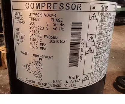 Original High-Quality Dai-kin JT27KGDYR SP R410A 50Hz 60Hz Inverter Scroll Compressor for Central Air Conditioning - JX Refrigeration Equipment