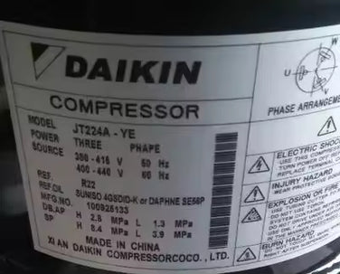 Original High-Quality 9HP Dai-kin JT280A-YE R407C/R404A Inverter Scroll Compressor for Air Conditioning and Refrigeration - JX Refrigeration Equipment