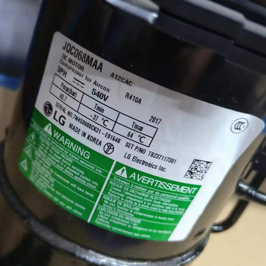 LG JQC068MAA DC Inverter Scroll Compressor - JX Refrigeration Equipment