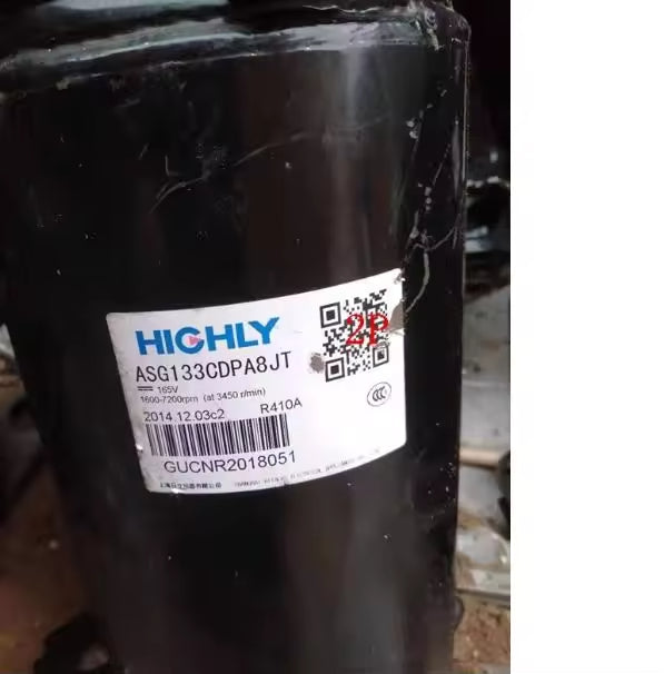 Original High-Quality High-ly ASG133CDNB7AT R410A Refrigerant 125V Rotary Compressor for Air Conditioning and Refrigeration