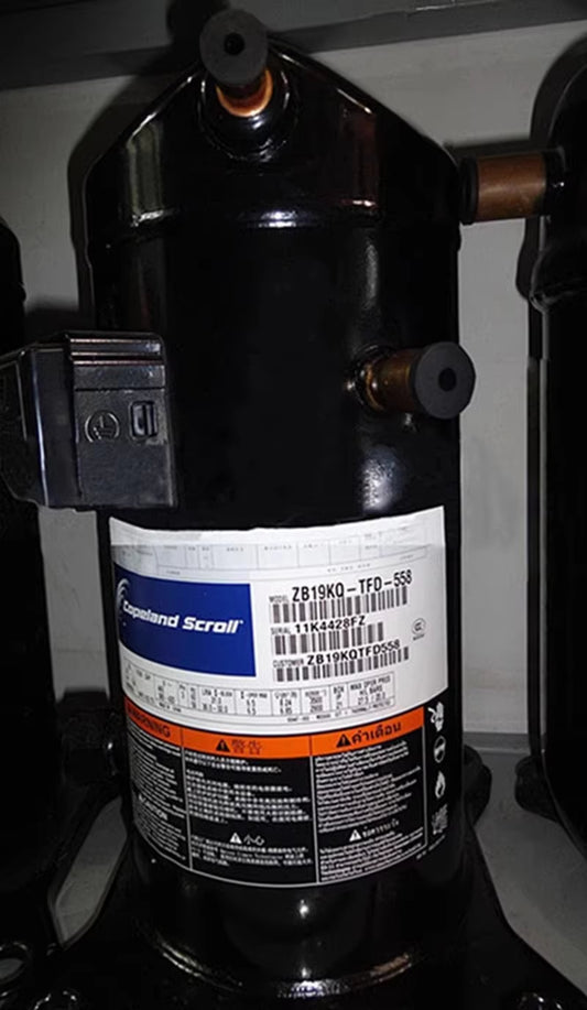 22 2.5HP Scroll Compressor ZB19KQ-PFJ-558 ZB19KQ-TFD-558 ZB19KQE-PFJ-558 ZB19KQE-TFD-558 Copeland Cold Storage Compressor