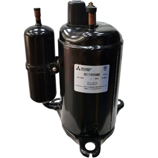 Factory-Direct Mitsubishi RE165VHSMT Hermetic Rotary AC Compressor | COP 3.11, 13.2kg | Residential & Light Commercial AC - JX Refrigeration Equipment