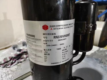 High-Quality Mitsubishi RN-Series RN125VHSMT Rotary Compressor | 800W 220–240V, 3,050W Cooling Capacity for Air Conditioners & Refrigeration Units - JX Refrigeration Equipment