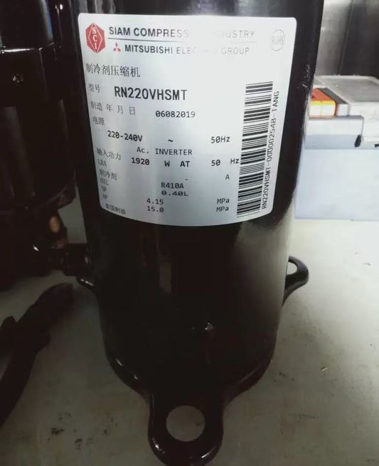 High-Quality Mitsubishi RN-Series RN125VHSMT Rotary Compressor | 800W 220–240V, 3,050W Cooling Capacity for Air Conditioners & Refrigeration Units - JX Refrigeration Equipment