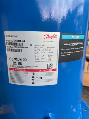 High-quality SM185 series Danfoss SM185S4CC SM185S4CA SM185S4RC SM185S4VA 15HP Scroll Compressor R22 Hermetic Compressor - JX Refrigeration Equipment