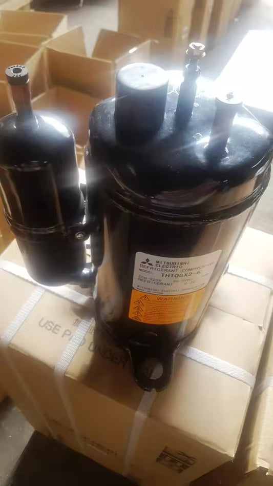 New GMCC TH100JA R22 3PH 200V 50Hz/60Hz Hermetically Sealed Rotary Compressor for Air Conditioning and Refrigeration