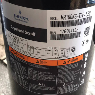 Hot-Selling 15 HP Emerson Copeland ZR190KCE-TFD-655 Air Conditioning Scroll Compressor for Air Conditioners and Refrigerators - JX Refrigeration Equipment