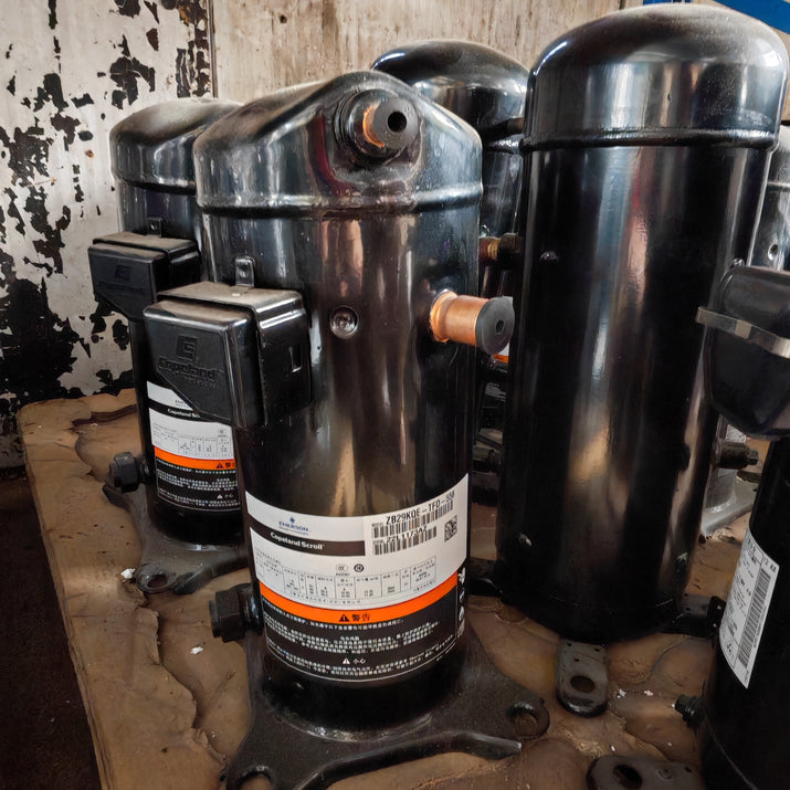 High-performance ZB29KQ-TFD scroll compressor 46200 BTU, 10.7 EER, 60Hz 460V and 37000 BTU 50Hz for R22 high-temperature air conditioning systems. - JX Refrigeration Equipment