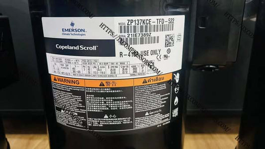 Copeland ZP Scroll Refrigeration Hermetic Compressor ZP137KCE-TFD-455 R410A 13HP 380V 3Phase - JX Refrigeration Equipment