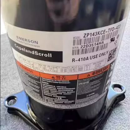 R410A Original Copeland Scroll Compressor VP143KSE-TFP-522 ZP143KCE-TFD-423 for Air Conditioning and Refrigeration Systems - JX Refrigeration Equipment