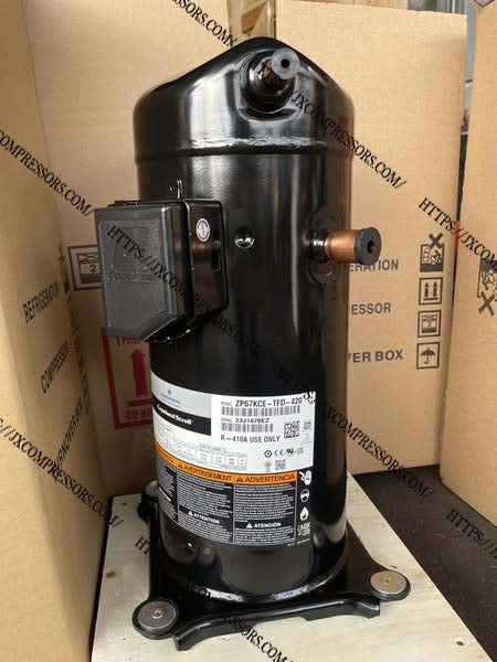 ZP67KCE-TFD Scroll Compressor 67000 BTU High Efficiency R410A 3-Phase HVAC Replacement Compressor - JX Refrigeration Equipment