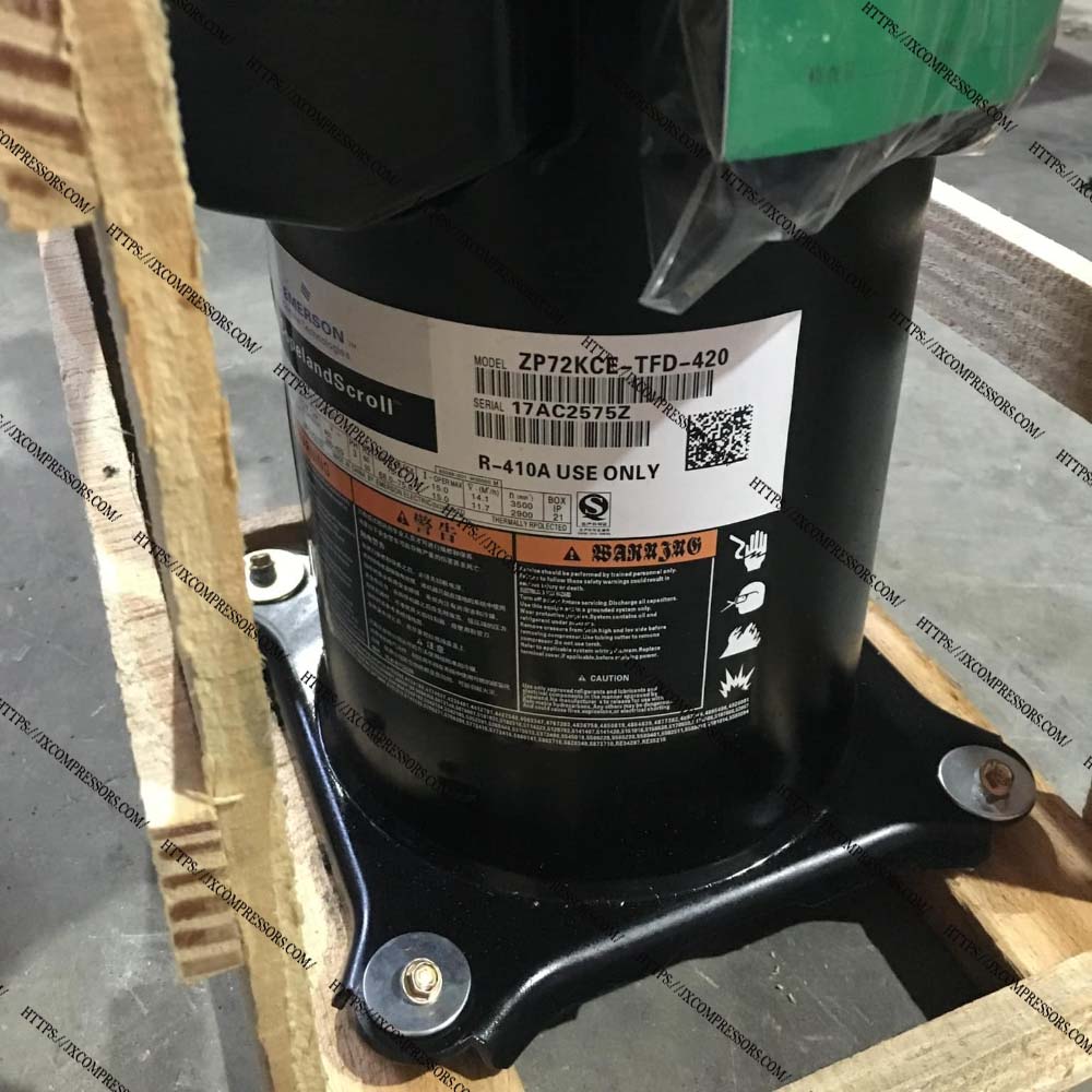ZP72KCE-TFD-420 522 496 523 72000 btu/hr 380-420/460V 5HP Copeland Scroll Compressor - JX Refrigeration Equipment