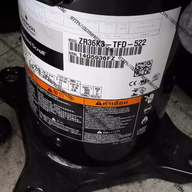 Hot Sale Original ZR36KC-PFJ-522 and ZR36KC-TFD-522 Compressors Copeland 3HP Air Heat Pump Air Conditioner Parts - JX Refrigeration Equipment