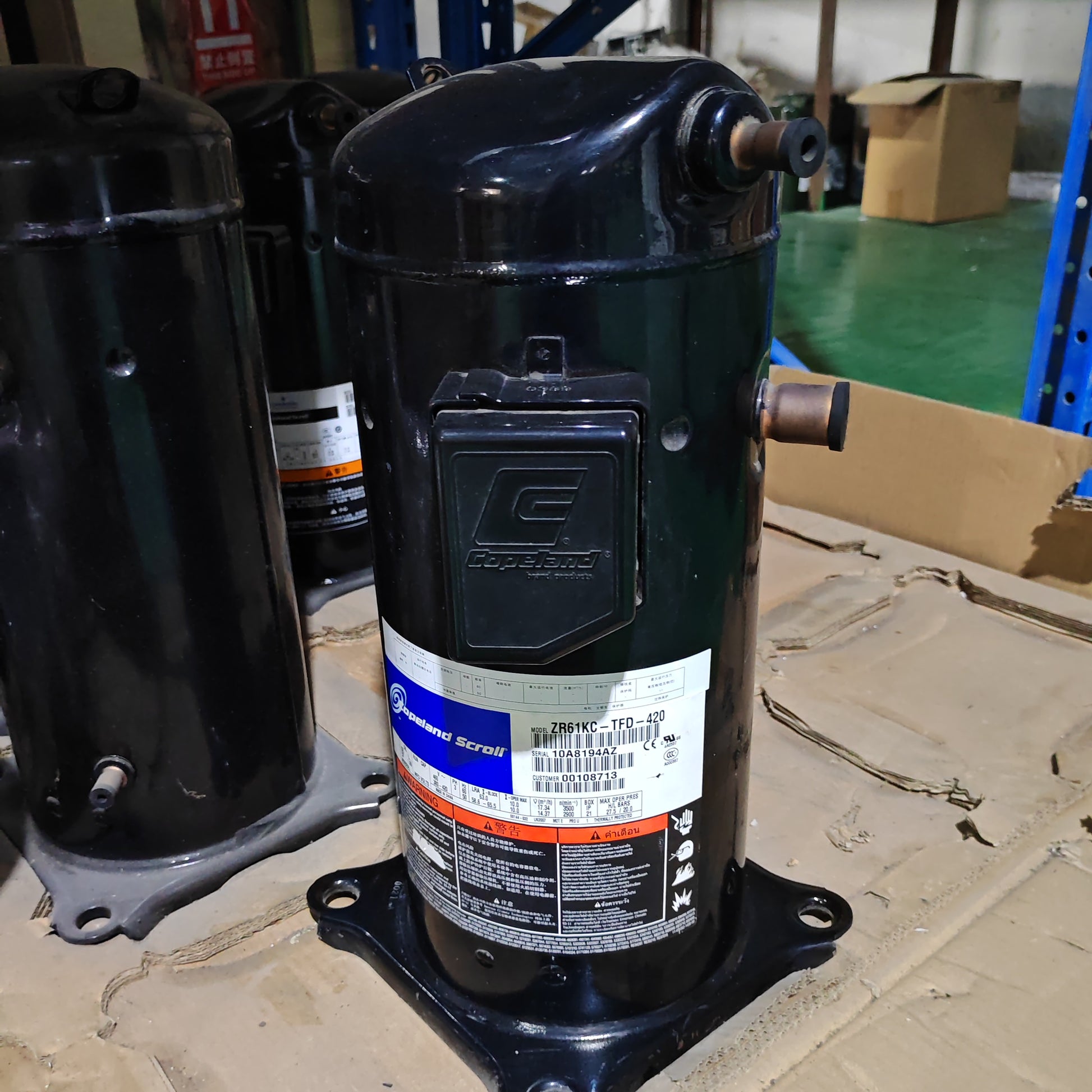 Copeland ZR61KC-TFD-522 / ZR61KC-TFD-523 Scroll Compressor - JX Refrigeration Equipment