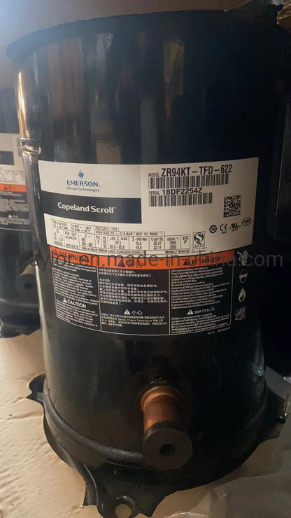 8HP Copeland Scroll Compressor ZR94KT-TFD 380/420 V Available with Variable Frequency Drives - JX Refrigeration Equipment