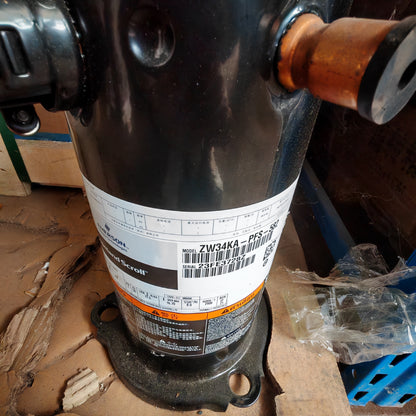 High-efficiency ZW30KSE-PFS scroll compressor 33400 BTU 13.3 EER 50Hz 220V for R407C air conditioning and heat pump systems Ideal for residential HVAC. - JX Refrigeration Equipment