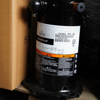 High-efficiency ZW30KSE-PFS scroll compressor 33400 BTU 13.3 EER 50Hz 220V for R407C air conditioning and heat pump systems Ideal for residential HVAC. - JX Refrigeration Equipment