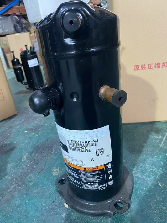 High-efficiency ZW30KSE-PFS scroll compressor 33400 BTU 13.3 EER 50Hz 220V for R407C air conditioning and heat pump systems Ideal for residential HVAC. - JX Refrigeration Equipment